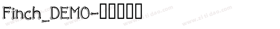 Finch_DEMO字体转换