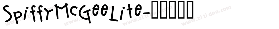 SpiffyMcGeeLite字体转换