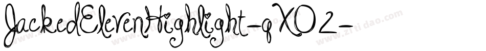 JackedElevenHighlight-qXO2字体转换