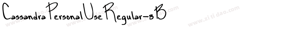 CassandraPersonalUseRegular-3BjG字体转换