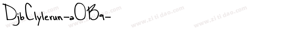 DjbClylerun-aOB9字体转换