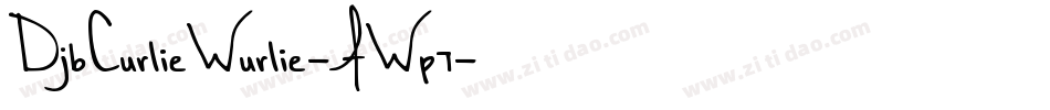 DjbCurlieWurlie-AWp7字体转换