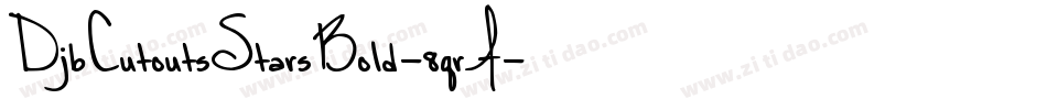 DjbCutoutsStarsBold-8qrA字体转换