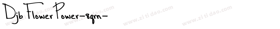 DjbFlowerPower-8qrn字体转换