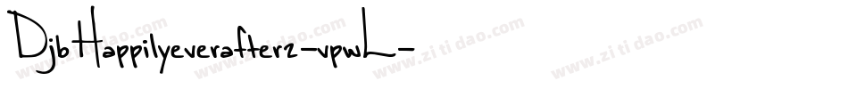 DjbHappilyeverafter2-vpwL字体转换