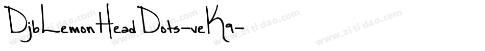 DjbLemonHeadDots-veK9字体转换