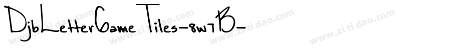 DjbLetterGameTiles-8w7B字体转换