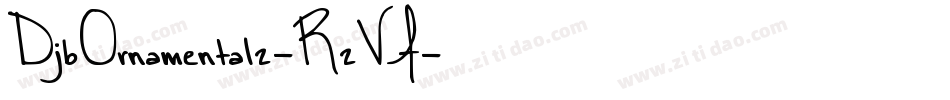 DjbOrnamental2-R2VA字体转换