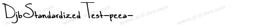 DjbStandardizedTest-peea字体转换