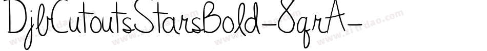DjbCutoutsStarsBold-8qrA字体转换