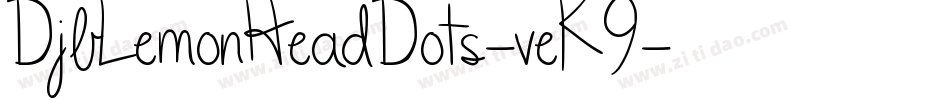 DjbLemonHeadDots-veK9字体转换