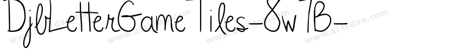 DjbLetterGameTiles-8w7B字体转换