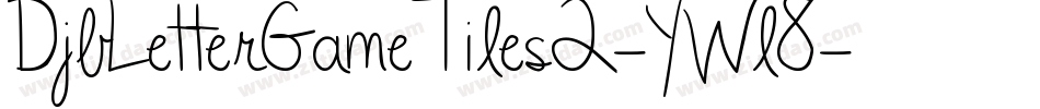 DjbLetterGameTiles2-YWl8字体转换