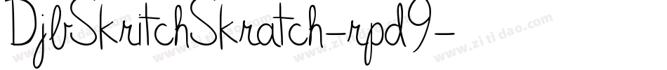 DjbSkritchSkratch-rpd9字体转换