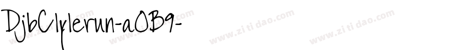 DjbClylerun-aOB9字体转换