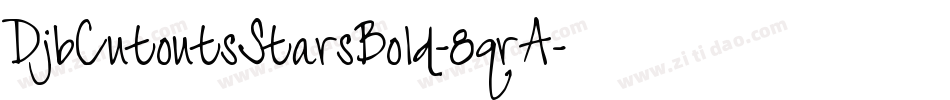 DjbCutoutsStarsBold-8qrA字体转换