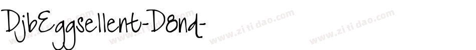 DjbEggsellent-D8nd字体转换