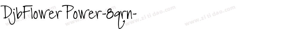DjbFlowerPower-8qrn字体转换