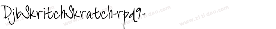 DjbSkritchSkratch-rpd9字体转换