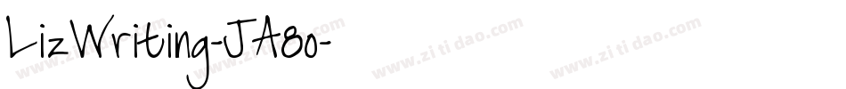 LizWriting-JA8o字体转换