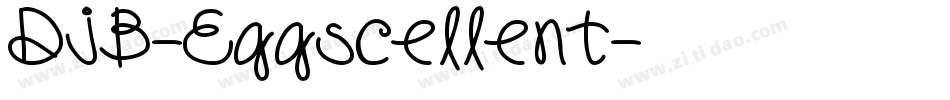DJB-Eggscellent字体转换