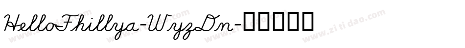 HelloFhillya-WyzDn字体转换