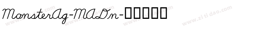 MonsterAg-MADn字体转换