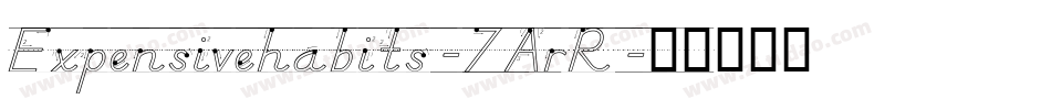 Expensivehabits-7ArR字体转换