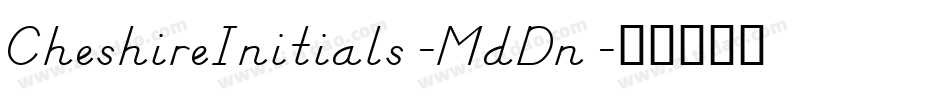 CheshireInitials-MdDn字体转换