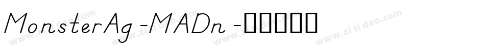 MonsterAg-MADn字体转换