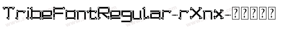 TribeFontRegular-rXnx字体转换