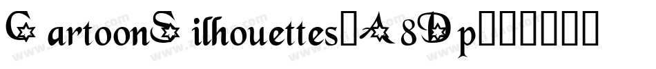 CartoonSilhouettes-A8Dp字体转换
