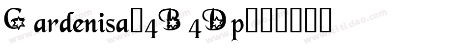 Gardenisa-4B4Dp字体转换
