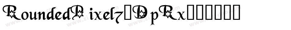 RoundedPixel7-DpRx字体转换