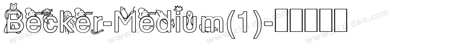 Becker-Medium(1)字体转换