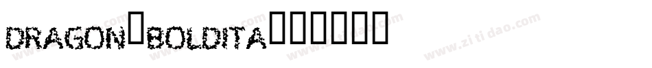 Dragon-BoldIta字体转换