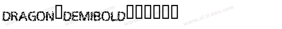 Dragon-DemiBold字体转换