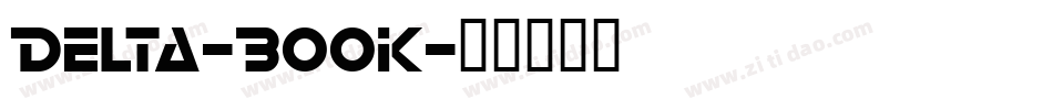 Delta-Book字体转换