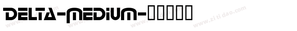 Delta-Medium字体转换
