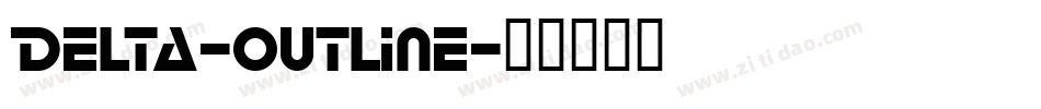 Delta-Outline字体转换