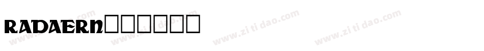 RADAERN字体转换