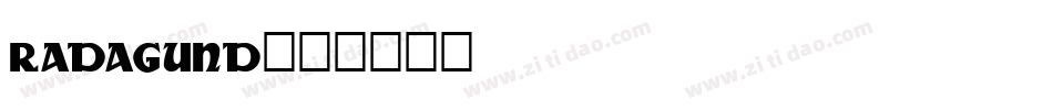 Radagund字体转换