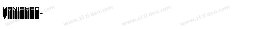 vanished字体转换