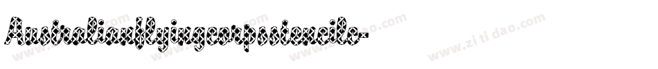 Australianflyingcorpsstencilc-0a09字体转换