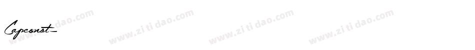 Capconst字体转换