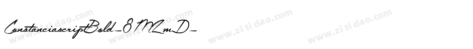 ConstanciascriptBold-8MZmD字体转换