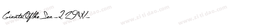 GiantsOfTheSea-2Z9W字体转换