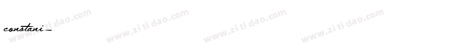 constani字体转换