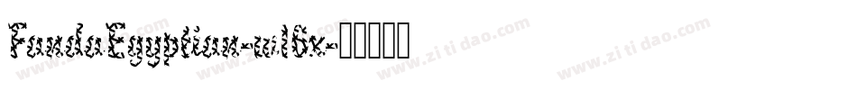 FandaEgyptian-w16x字体转换