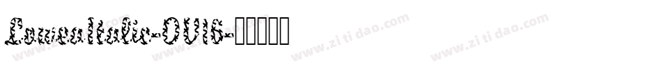 LoweaItalic-OV16字体转换